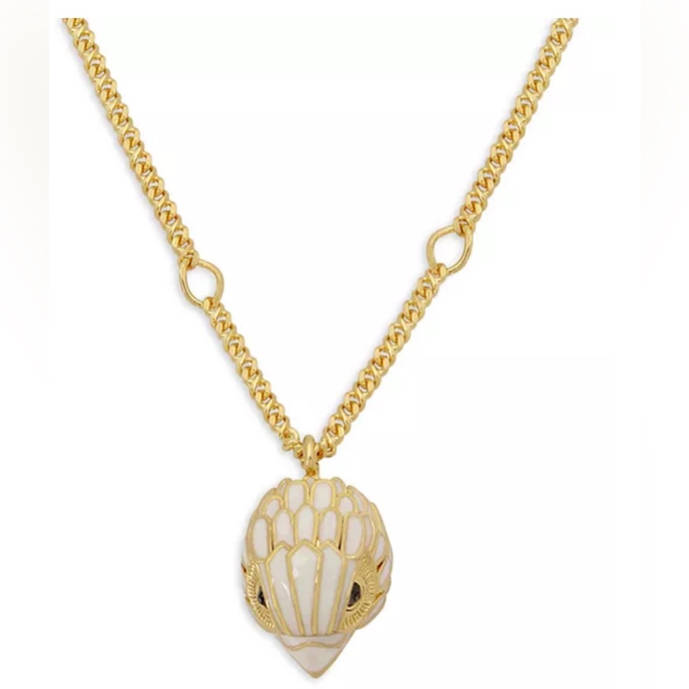 NWT KURT GEIGER LONDON Signature Eagle Pendant Necklace in Gold Tone, 16"-18